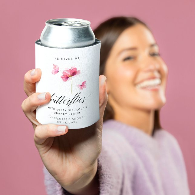 Porta-lata A Borboleta Personalizada Pode Resfriar (Criador carregado)