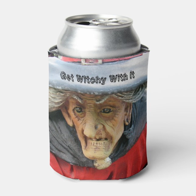 Porta-lata A Bruxa do Halloween Personalizada Pode Resfriar (Can Front)