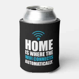 Porta-lata A casa é o lugar onde o Wi-Fi conecta