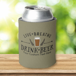 Porta-lata A cerveja viva respira o costume da cerveja da