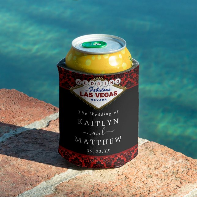 Porta-lata A Coleção de Casamentos de Las Vegas do Damask Gli (Piscina in situ)