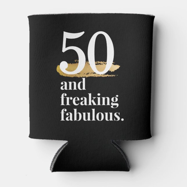 Porta-lata A Fabulosa Idade Personalizada De Aniversário Pode (Frente)