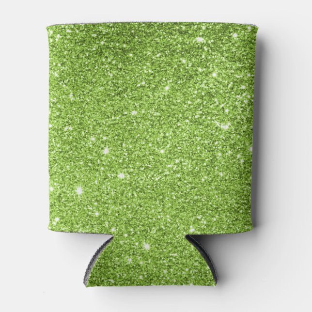 Porta-lata A Glitter Verde Pode Resfriar (Frente)