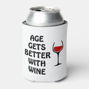 Porta-lata A Idade Fica Melhor Com Vinho