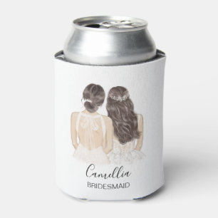 Porta-lata A Madrinha de casamento de Bridesmaid Ilustrada Da