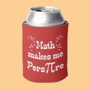 Porta-lata A matemática me torna Pers-PI-re - Engraçado Pi 