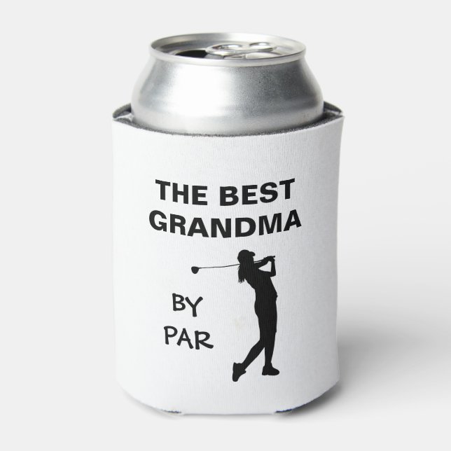 Porta-lata A Melhor Avó De Par Golf Nana Golfer Pun Gram (Can Front)