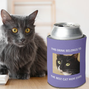 Porta-lata A Melhor Mãe De Gato Alguma Vez Personalizada Fot