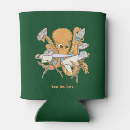 Porta-lata A passar o polvo, sobrecarregada por tarefas.