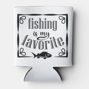 Porta-lata A pesca é minha citação favorita 