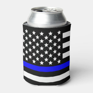 Porta-lata A polícia dilui a linha azul apoio