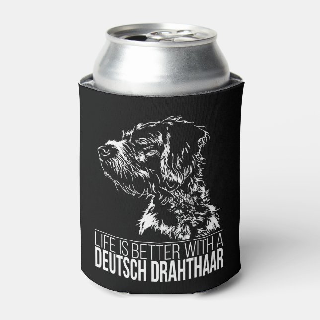 Porta-lata A vida Deutsch Drahthaar é melhor ditado de cachor (Can Front)
