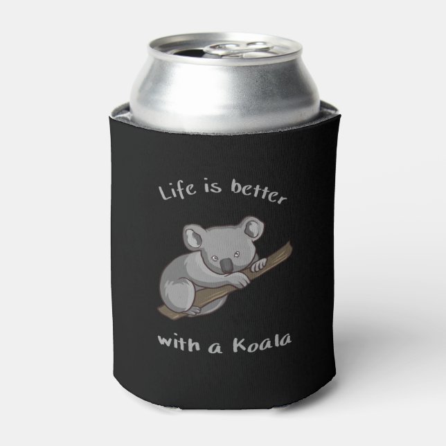 Porta-lata A Vida É Melhor Com Koala (Can Front)