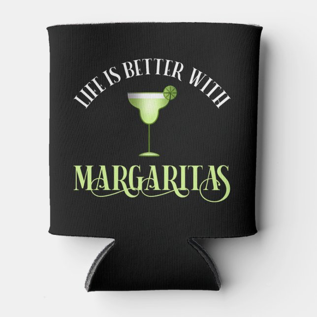 Porta-lata A Vida É Melhor Com Margaritas (Frente)