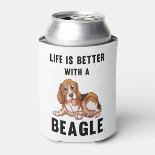 Porta-lata A vida é melhor com um beagle