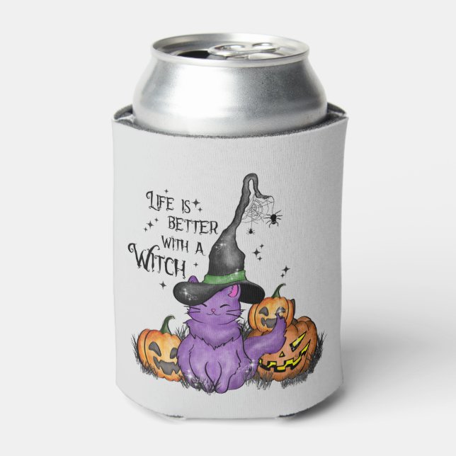 Porta-lata A Vida É Melhor Com Uma Bruxa (Can Front)