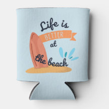 A vida é melhor na praia Coozie