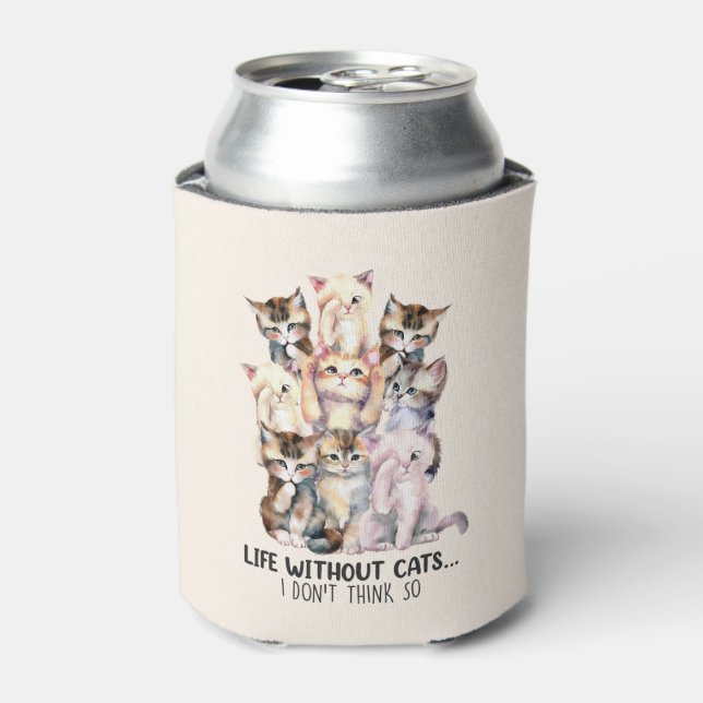 Porta-lata A Vida Sem Gatos? Eu acho que não (Can Front)