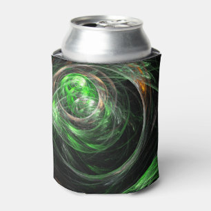 Porta-lata À volta da Abstrato de Arte Verde Mundial