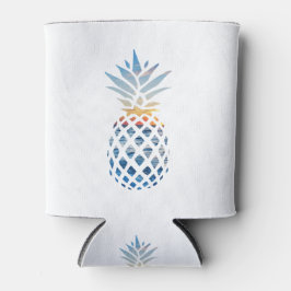 Porta-lata Abacaxi de praia solar tropical com oceano