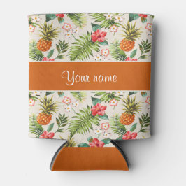 Porta-lata Abacaxi Hibiscus e Palm Frontais