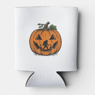Porta-lata Abóbora Bigfoot Vintage Design de Vetor de Hallowe
