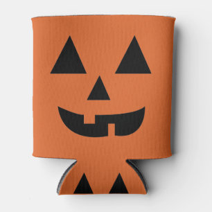 Porta-lata Abóbora Rosto Halloween