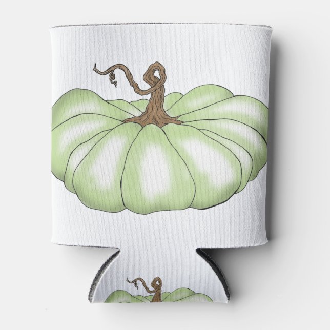 Porta-lata abóbora verde (Frente)