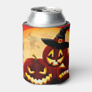 Porta-lata Abóboras de Halloween