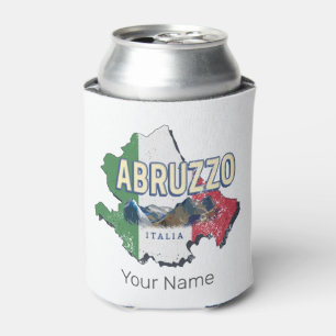 Porta-lata Abruzzo Itália - Região Retro Mapa Vintage Souveni