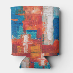Porta-lata Abstração de Abstrato de pintura em acrílico verme