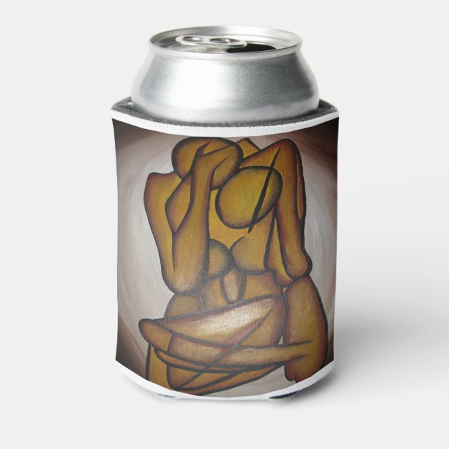 Porta-lata Abstrato Amadurece Arte Contemporânea Em Ochre E N (Can Back)