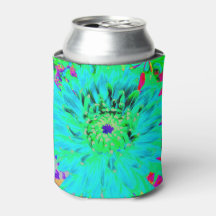 Abstrato Aqua Decorative Dahlia Flower
