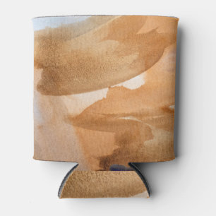 Porta-lata Abstrato aquarela: arte decorativa escura.