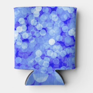 Porta-lata Abstrato Blue Bokeh: Fundo Clássico
