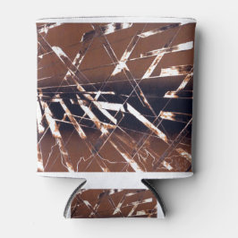 Porta-lata Abstrato castanho e preto