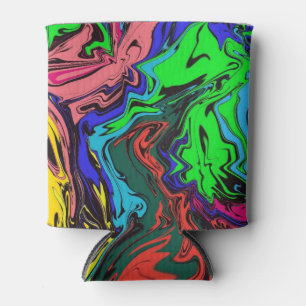 Porta-lata Abstrato Colorida Twirly / Empurrada /