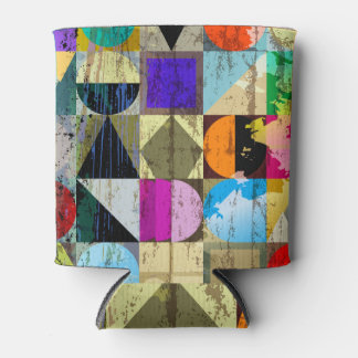 Porta-lata Abstrato Geométrico: Traços e Placas