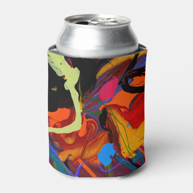Porta-lata Abstrato Paint Splatter Can Cooler (Can Front)