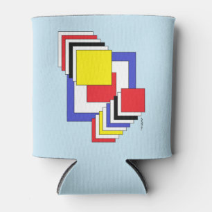 Porta-lata Abstrato quadrados