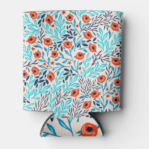 Porta-lata Abstrato Rosas coloridos: Vintage Floral