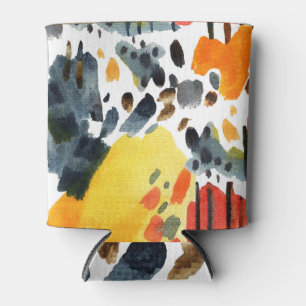 Porta-lata Abstrato Watercolor trava padrões sem costura