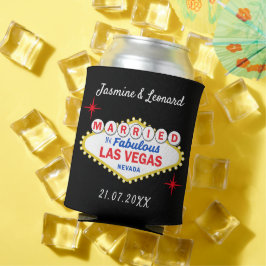 Porta-lata Acabaram de Casar Favor de Casamento em Las Vegas
