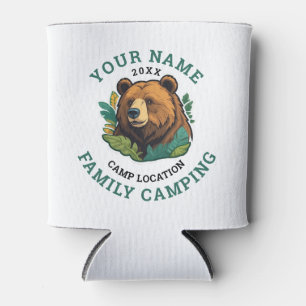 Porta-lata Acampamento da Família Urso Russo Vintage
