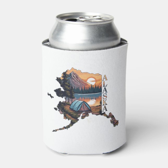 Porta-lata Acampamento de Contorno do Alasca (Can Front)