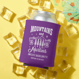 Porta-lata Acampamento desenhado à mão Montanhas Martinis Via