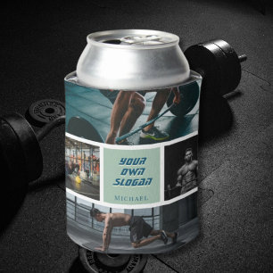 Porta-lata acessório de presente de construção do corpo do aj