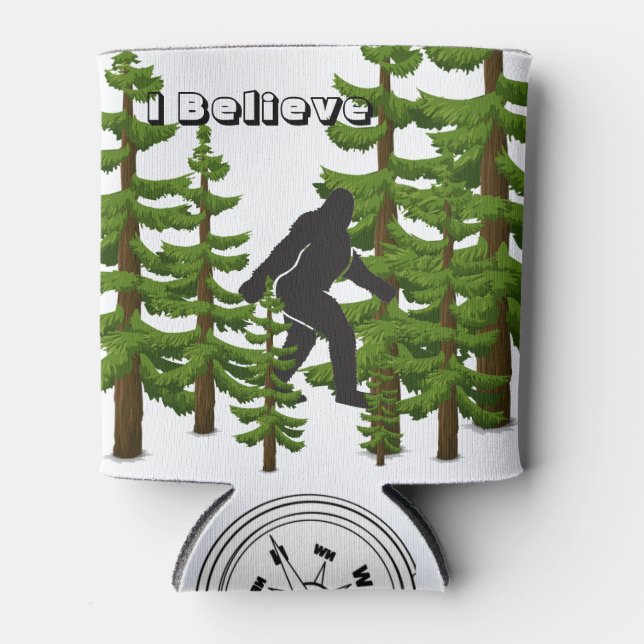 Porta-lata Acredito em Bigfoot Can Cooler (Frente)