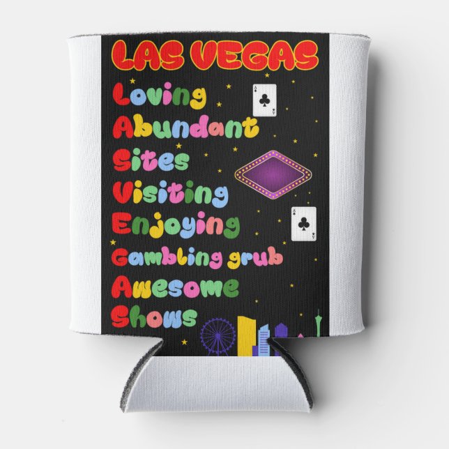 Porta-lata Acrônimo Torístico de Las Vegas pode resfriar (Frente)