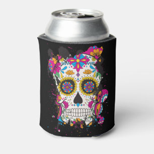 Porta-lata Açúcar crânio diâmetro de los muertos